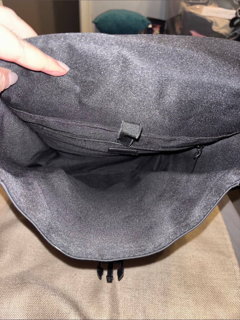 Zara Rubberized Flap Backpack - Picture 5 of 11